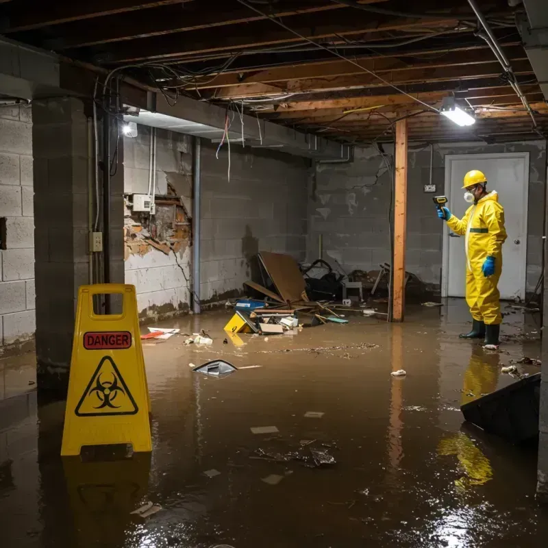 Flooded Basement Electrical Hazard in Toombs County, GA Property